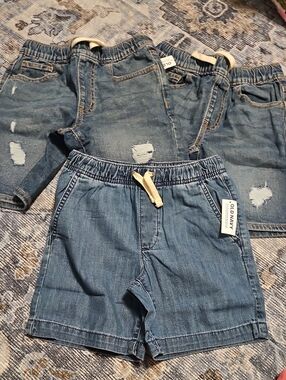 Old Navy Light Blue Kids Denim Pull-On Shorts
